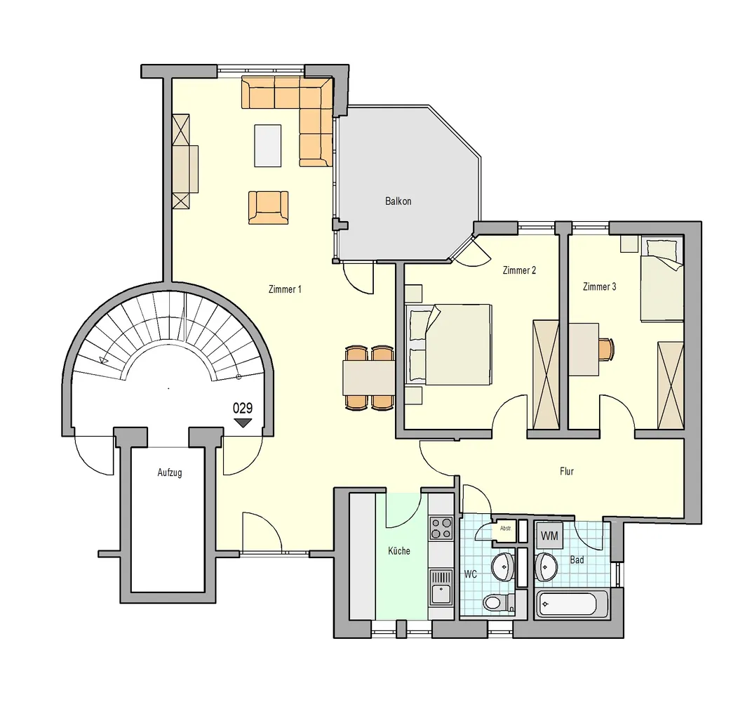 3 Zimmer Wohnung mit 92 m² in Stuttgart – Bild 2