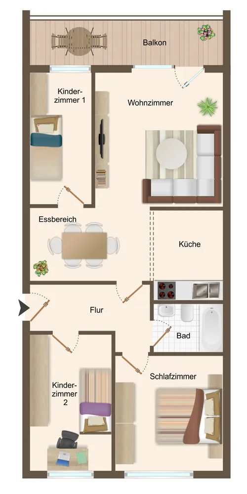 4 Zimmer Wohnung mit 75 m² in Zwickau – Bild 10