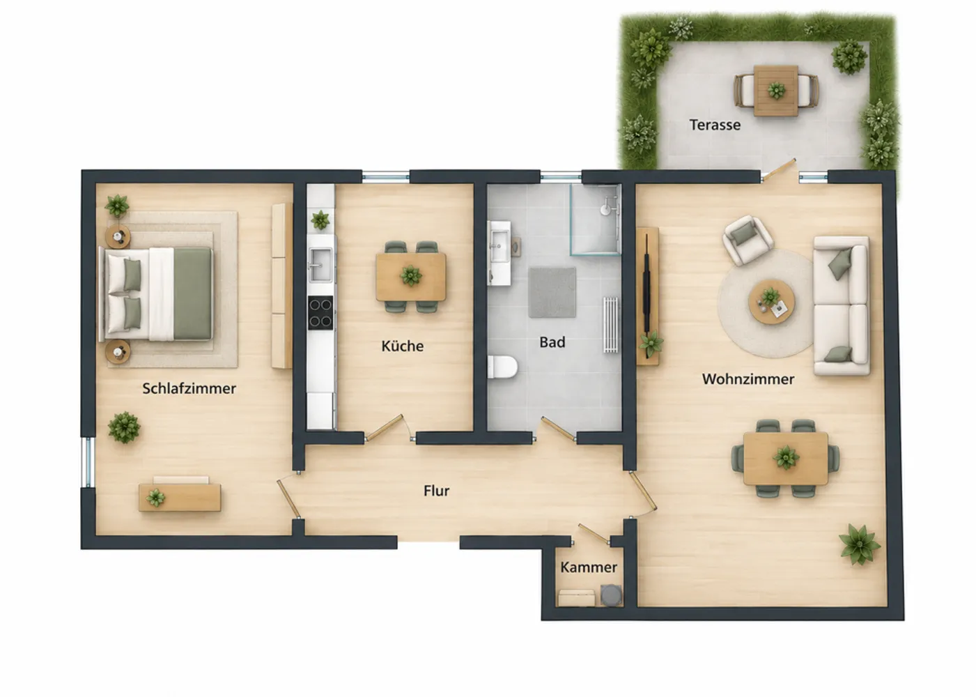 2 room apartment with 50 m² in Eilenburg – Photo 7