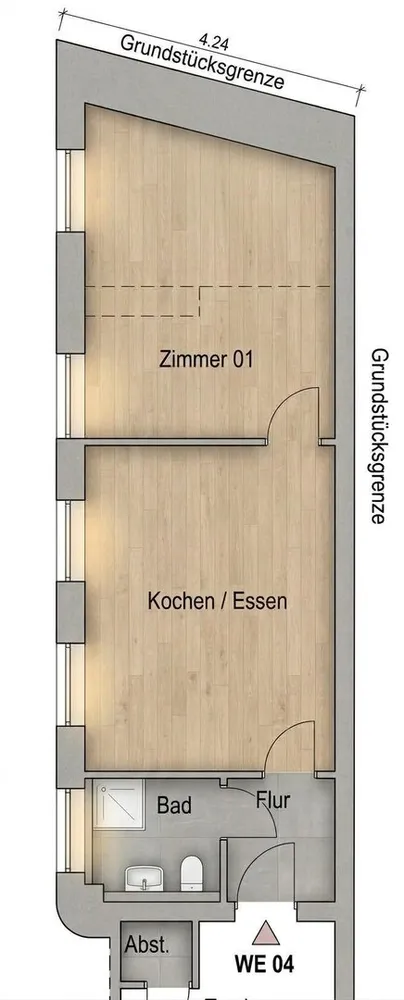 2 Zimmer Wohnung mit 37 m² in Krefeld – Bild 6