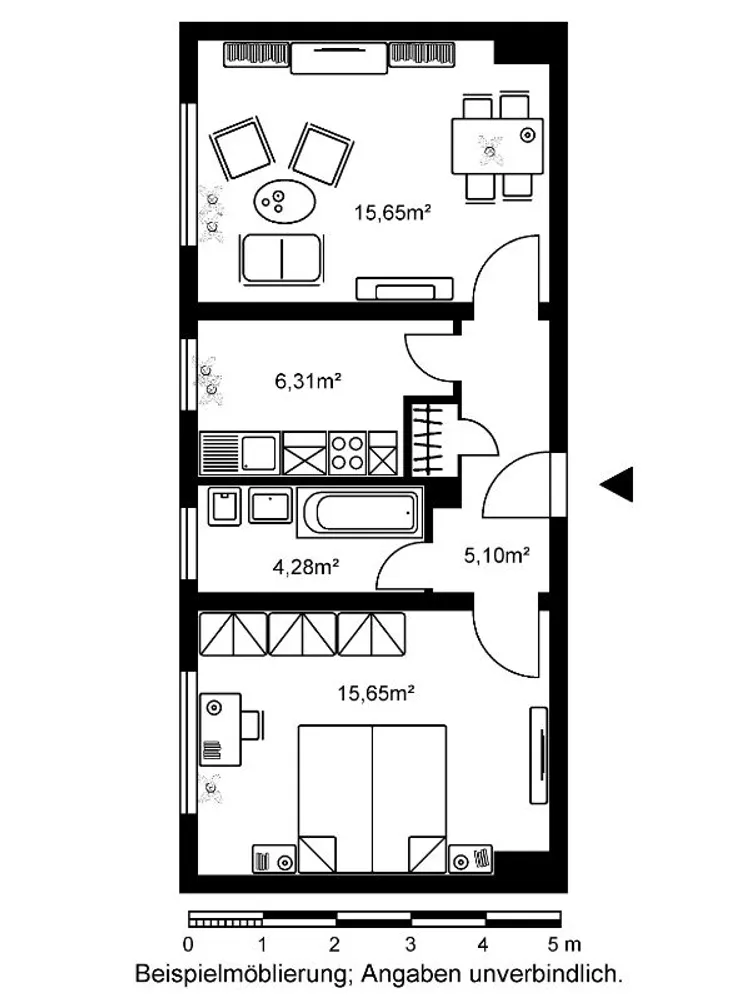 2 Zimmer Wohnung mit 47 m² in Frankfurt am Main – Bild 8