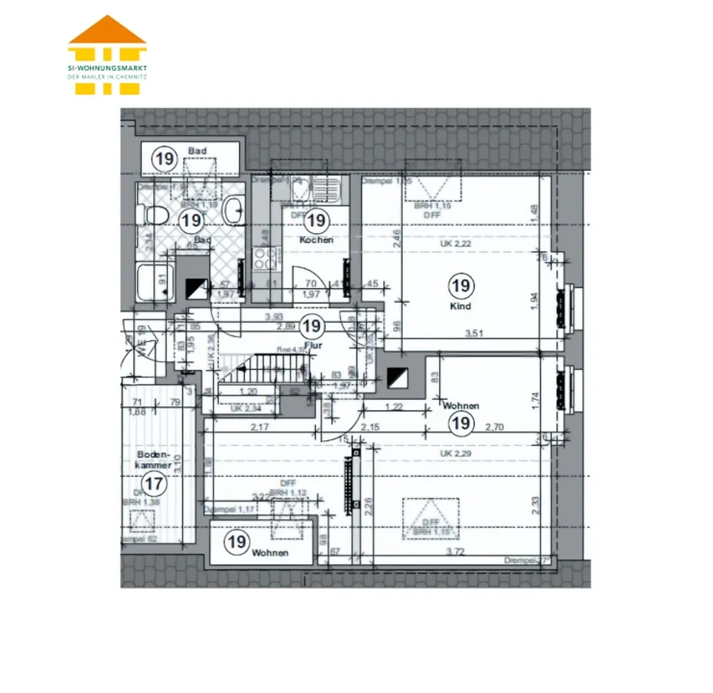 3 room apartment with 40 m² in Chemnitz – Photo 6