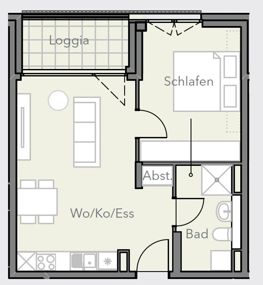 2 Zimmer Wohnung mit 45 m² in Regensburg – Bild 10