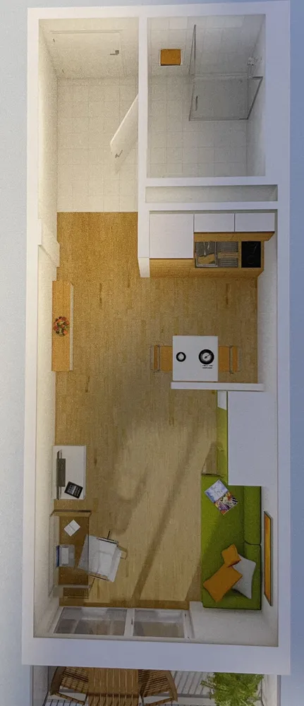 1 Zimmer Wohnung mit 28 m² in München – Bild 1
