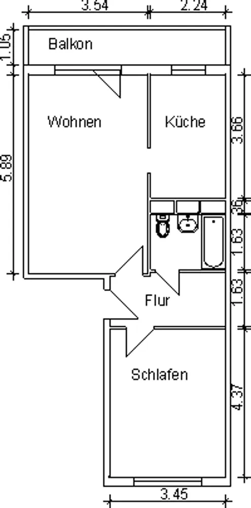 2 room apartment with 56 m² in Magdeburg – Photo 3