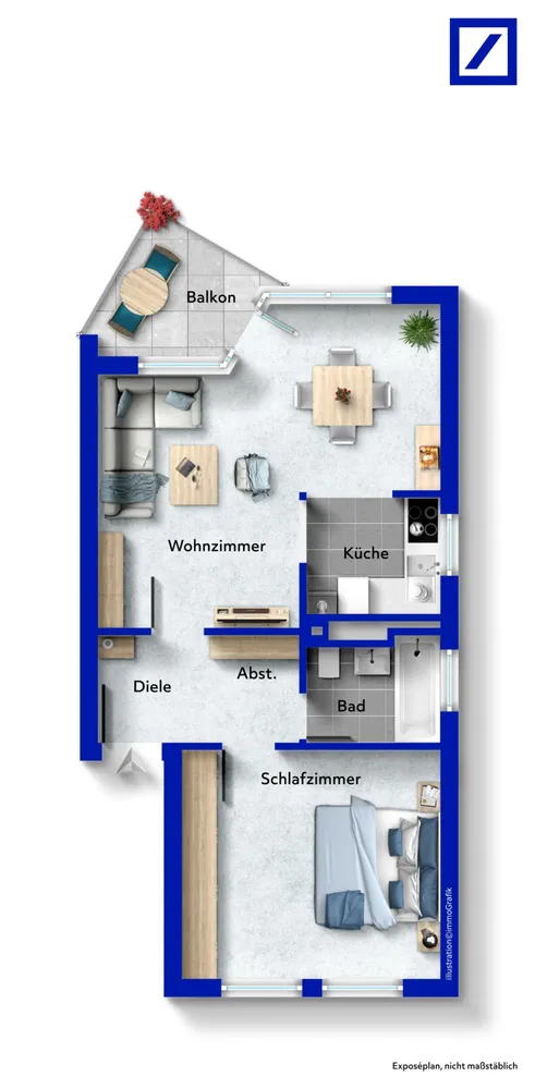 2 Zimmer Wohnung mit 50 m² in Tübingen – Bild 8