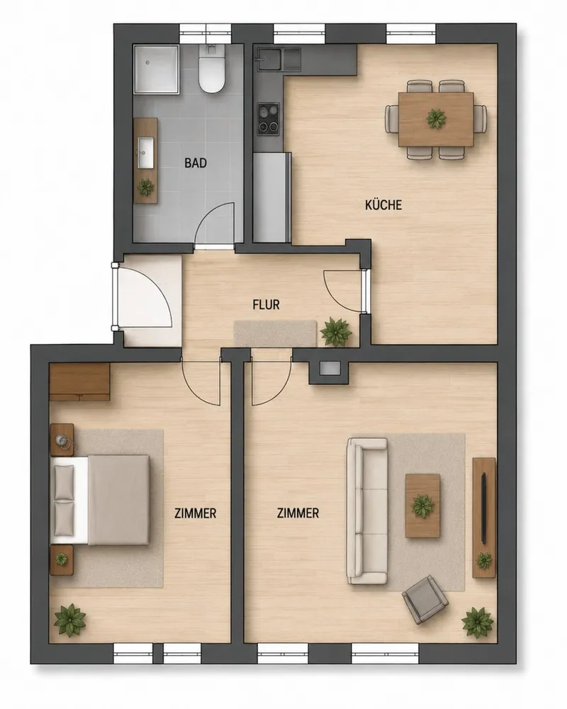 2 Zimmer Wohnung mit 56 m² in Nürnberg – Bild 6