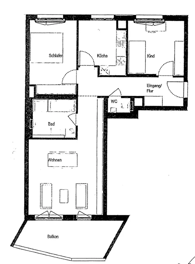 3 Zimmer Wohnung mit 87 m² in München – Bild 2