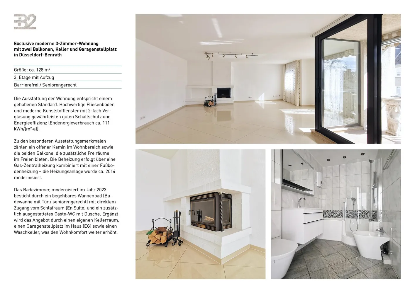 3 Zimmer Wohnung mit 128 m² in Düsseldorf – Bild 4