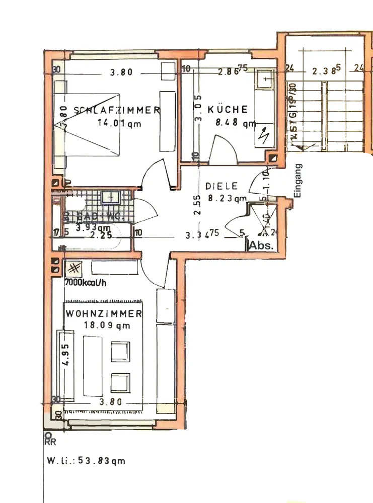 2 room apartment with 54 m² in Mülheim an der Ruhr – Photo 1
