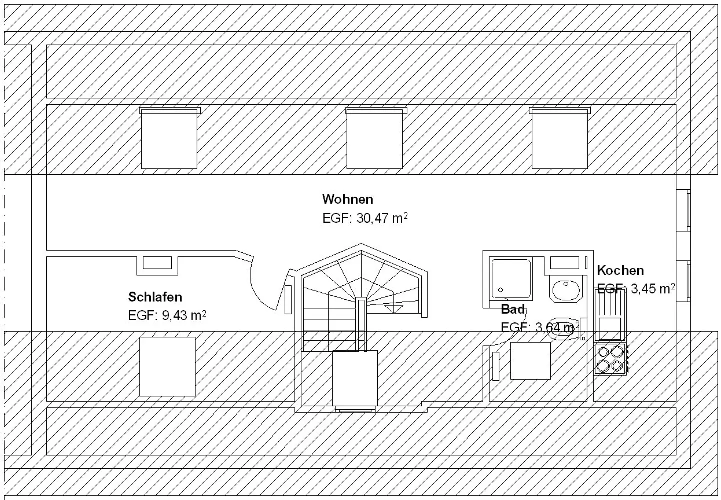 2 Zimmer Wohnung mit 47 m² in Kassel – Bild 2