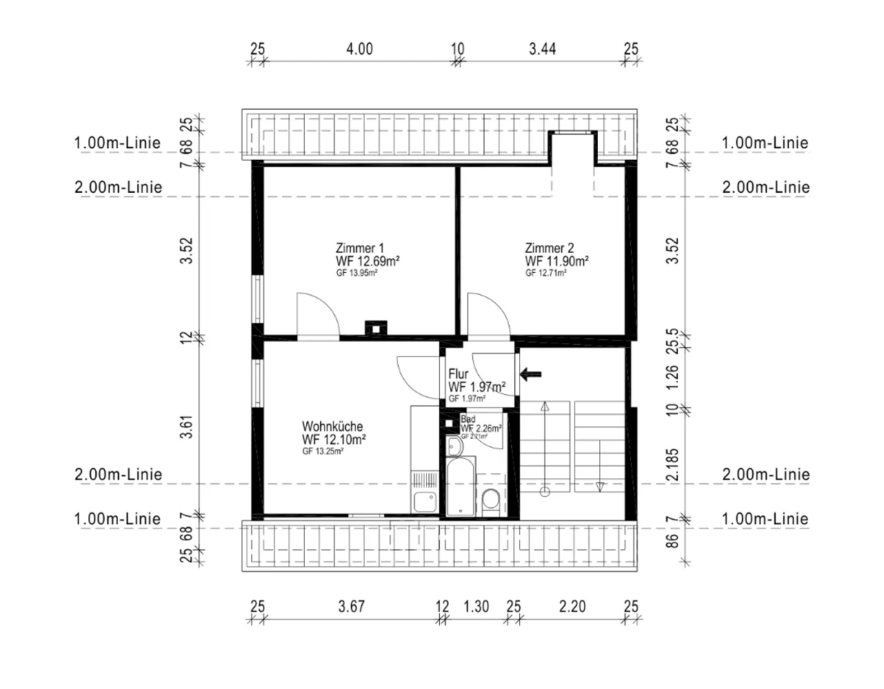 2 Zimmer Wohnung mit 41 m² in Bochum – Bild 8