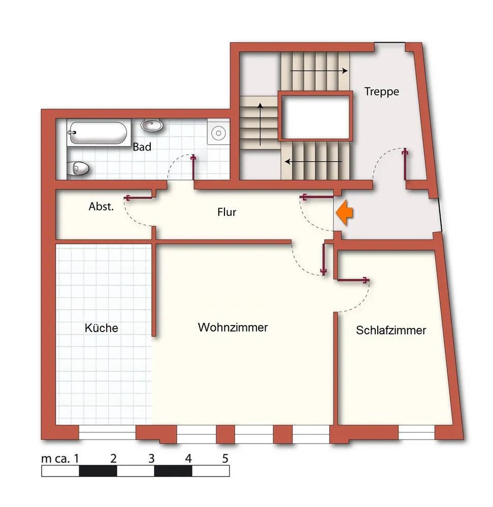 2 Zimmer Wohnung mit 61 m² in Bautzen – Bild 3