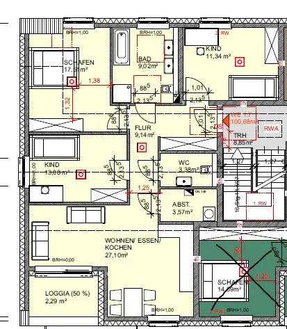 4 Zimmer Wohnung mit 100 m² in Düren – Bild 8