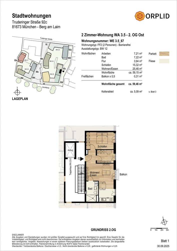 3 Zimmer Wohnung mit 60 m² in München – Bild 10