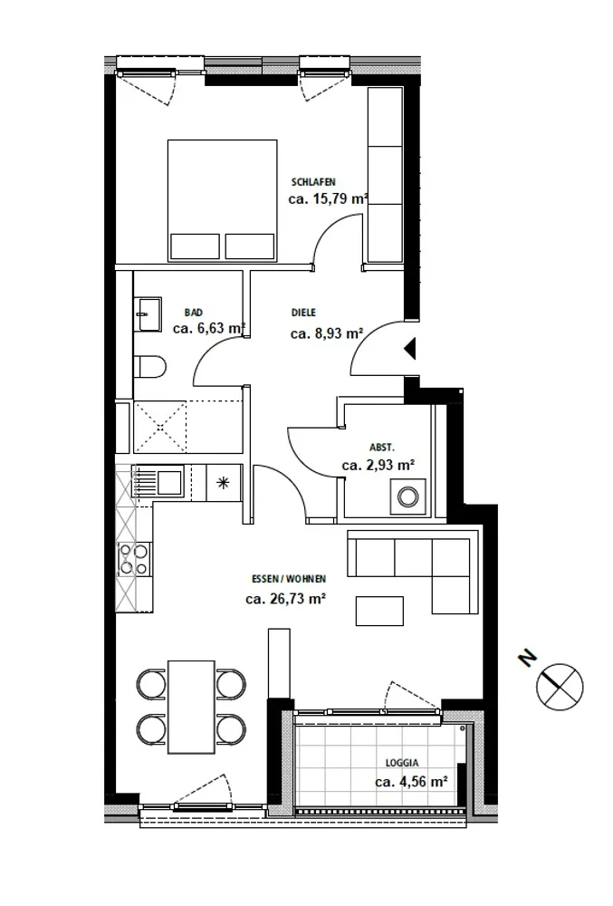 2 Zimmer Wohnung mit 62 m² in Norderstedt – Bild 6