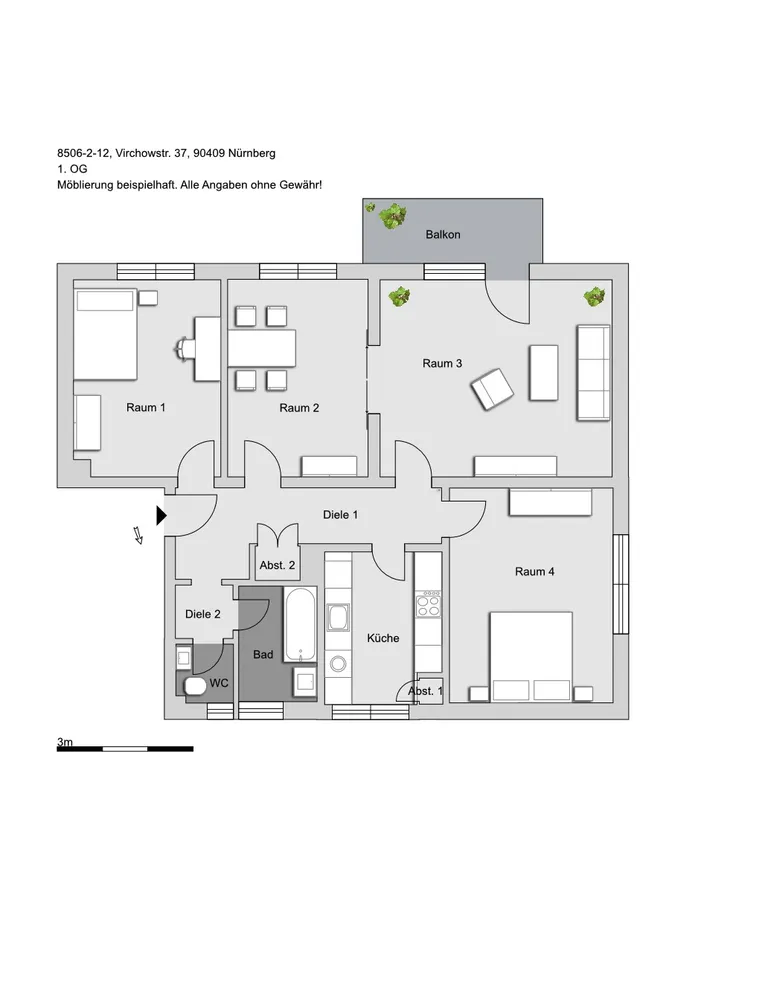 4 Zimmer Wohnung mit 94 m² in Nürnberg – Bild 3