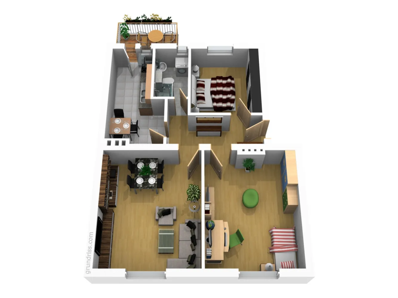 3 Zimmer Wohnung mit 69 m² in Magdeburg – Bild 2