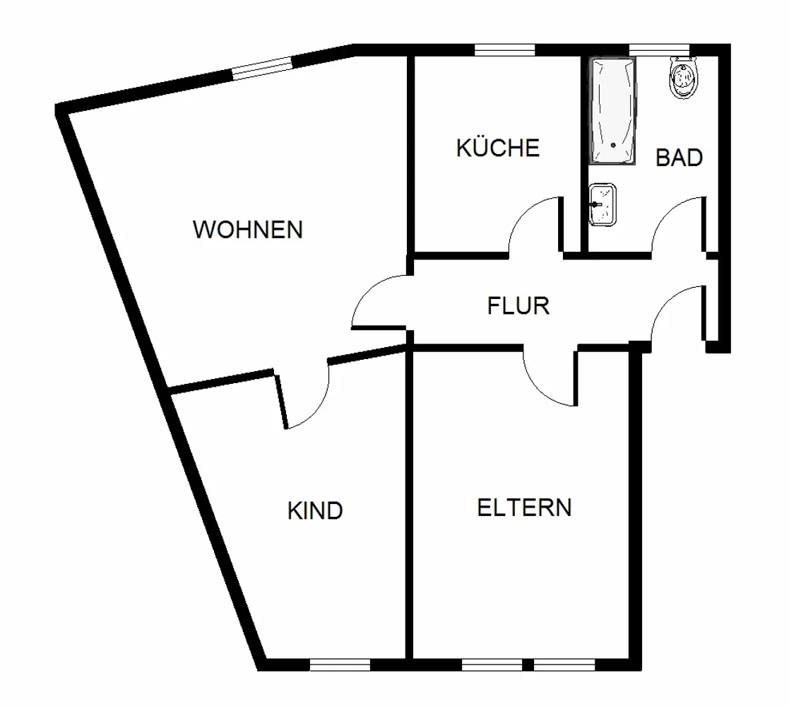 4 Zimmer Wohnung mit 62 m² in Essen – Bild 5