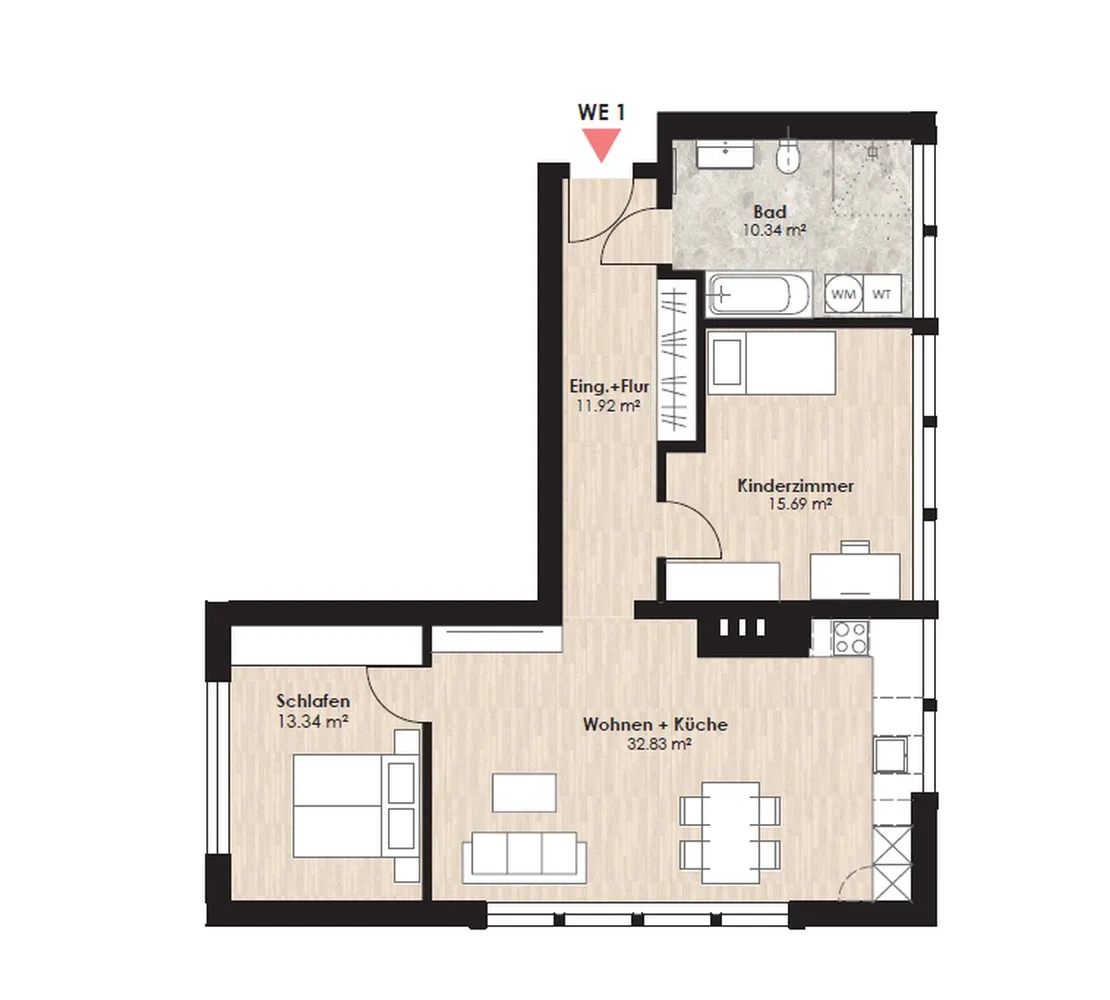 3 Zimmer Wohnung mit 84 m² in Lünen – Bild 1