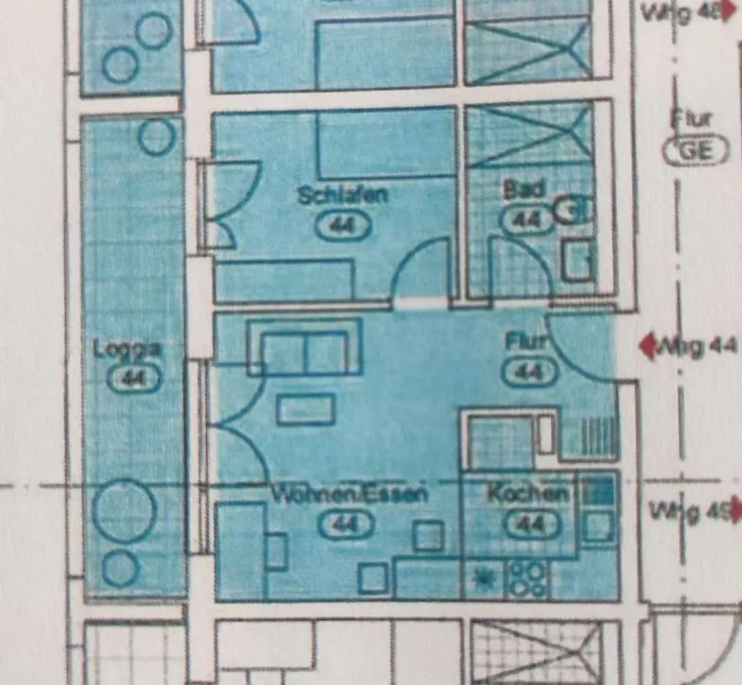 2 Zimmer Wohnung mit 42 m² in Karlsruhe – Bild 8