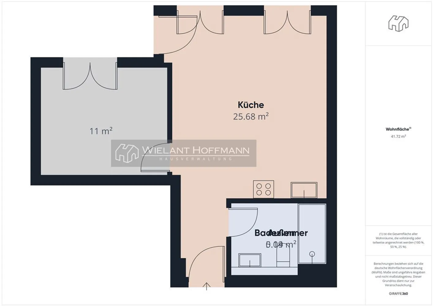 2 room apartment with 47 m² in Hamburg – Photo 4