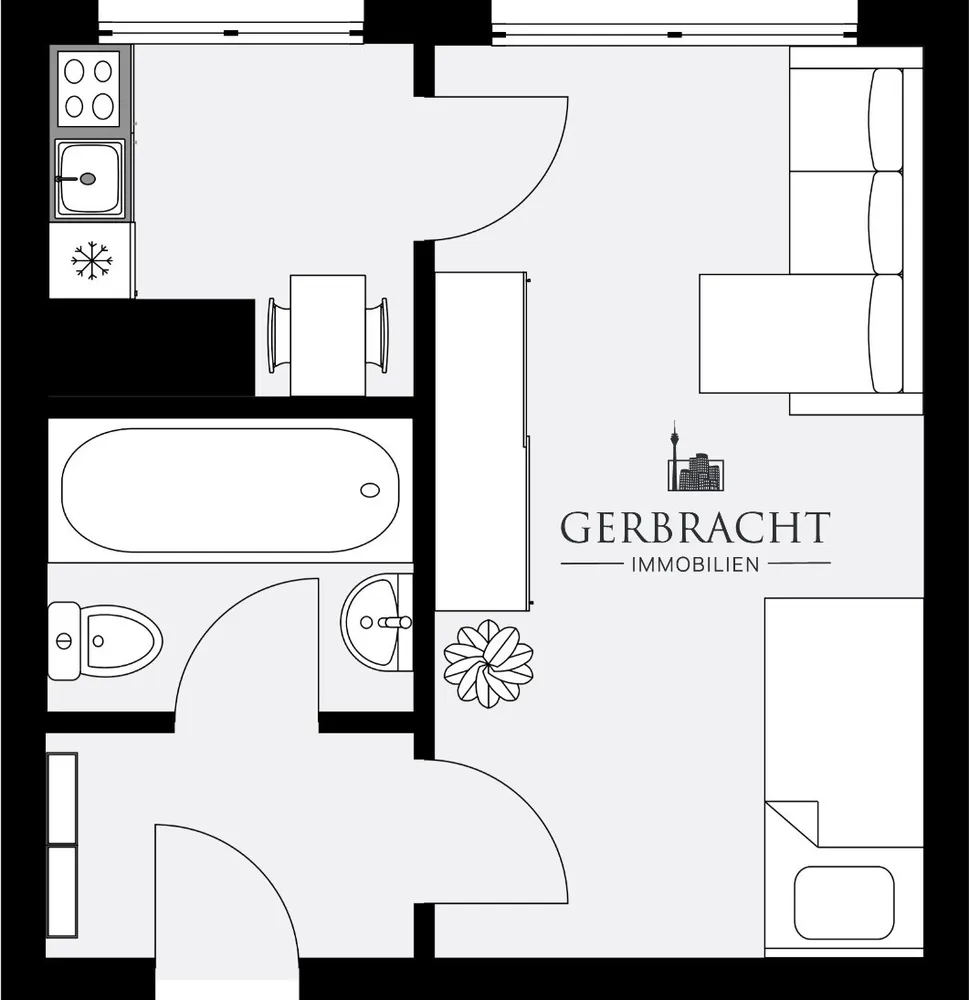 1 Zimmer Wohnung mit 31 m² in Duisburg – Bild 6