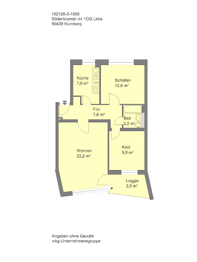 3 Zimmer Wohnung mit 66 m² in Nürnberg – Bild 10
