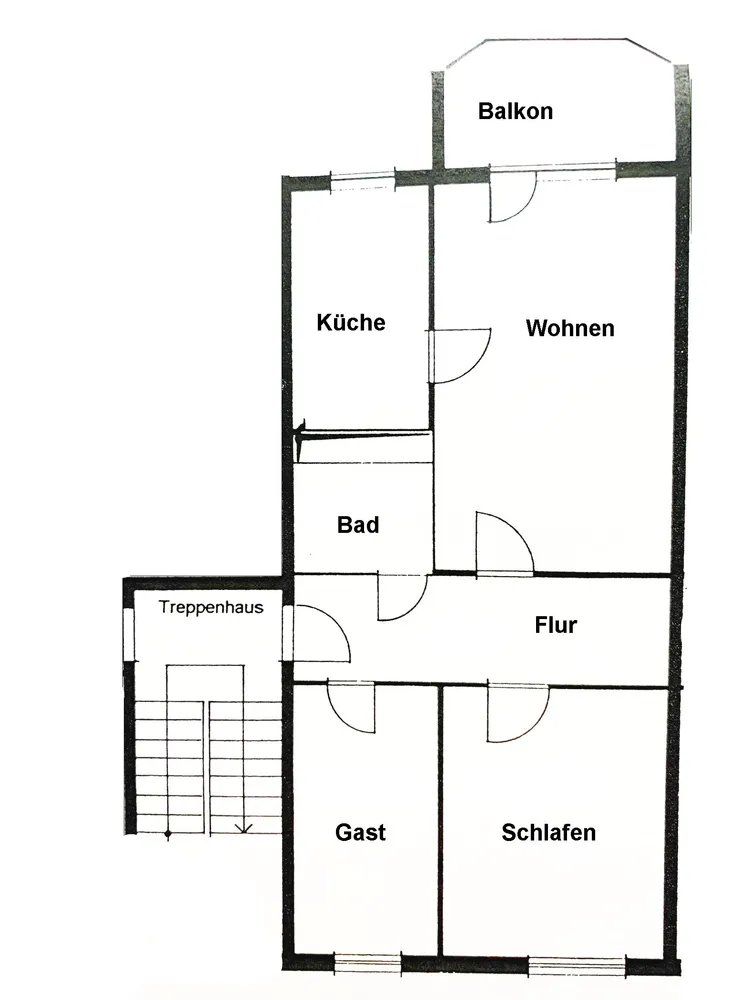 3 Zimmer Wohnung mit 70 m² in Neubrandenburg – Bild 1