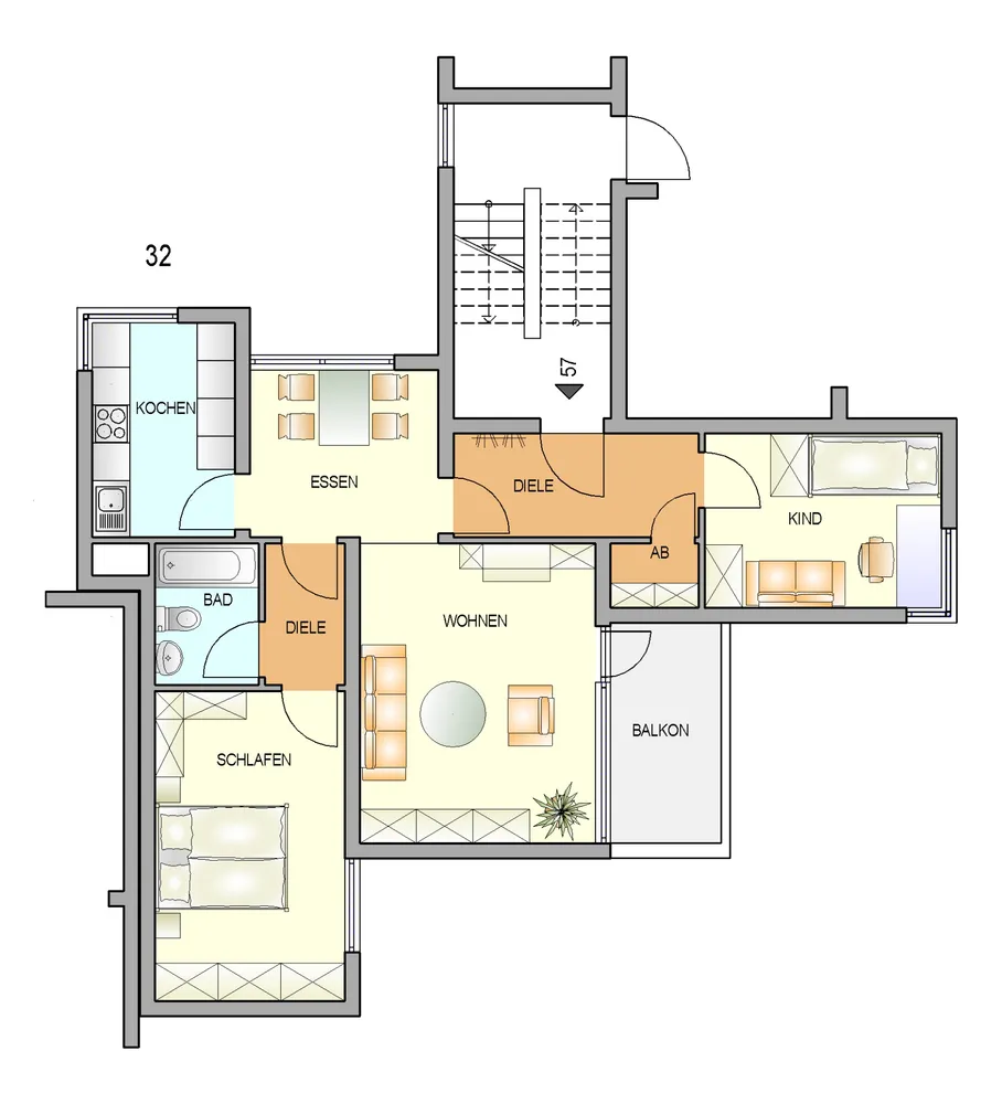 3 Zimmer Wohnung mit 75 m² in Remscheid – Bild 1