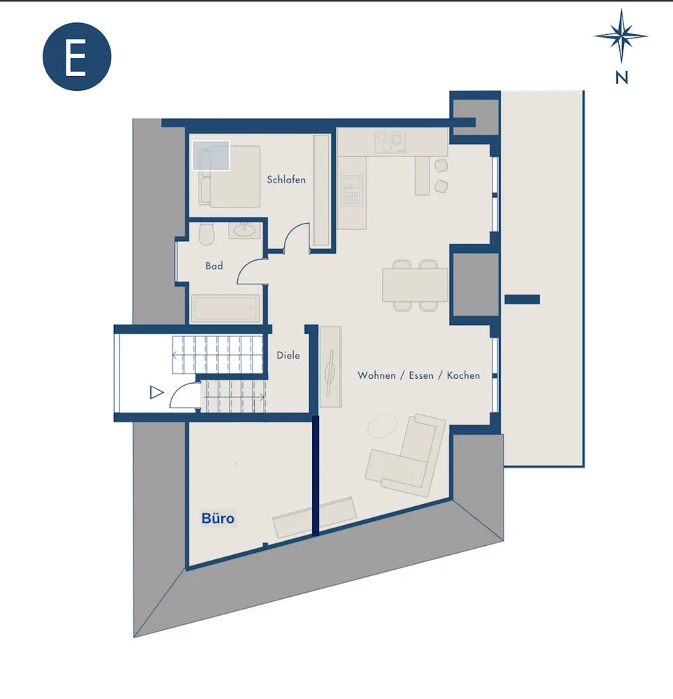 3 Zimmer Wohnung mit 81 m² in Augsburg – Bild 3