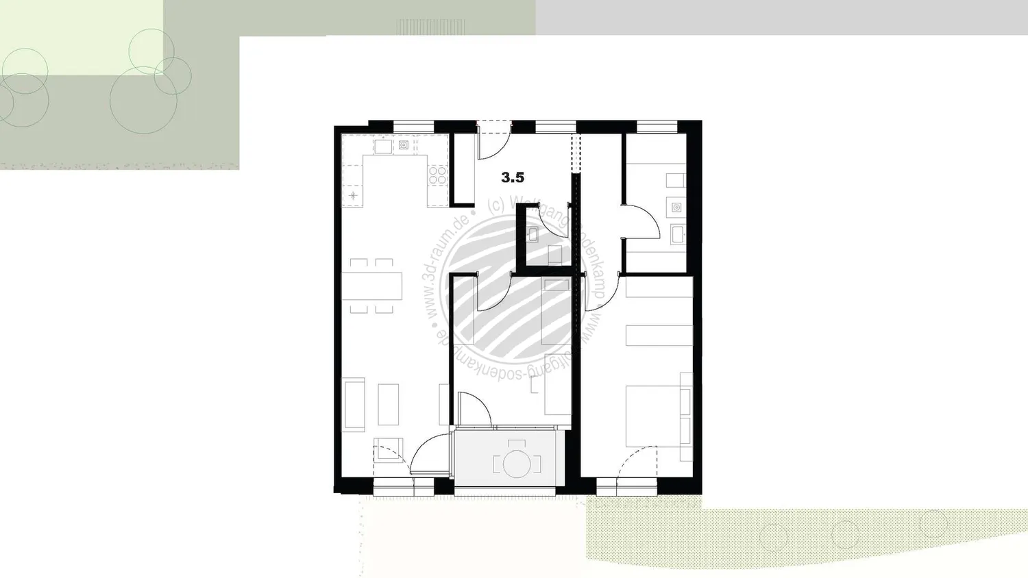 4 room apartment with 97 m² in Freiburg im Breisgau – Photo 3