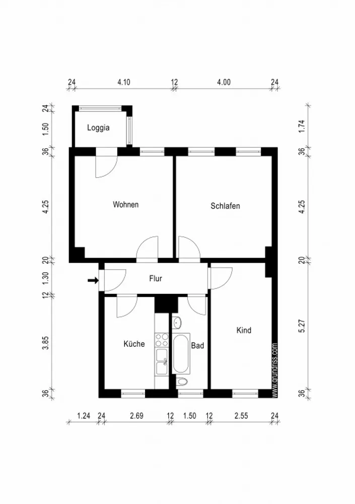 3 Zimmer Wohnung mit 70 m² in Magdeburg – Bild 3