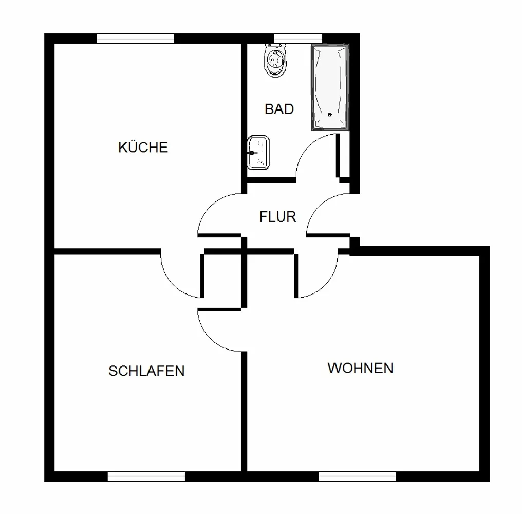 2 Zimmer Wohnung mit 54 m² in Essen – Bild 8