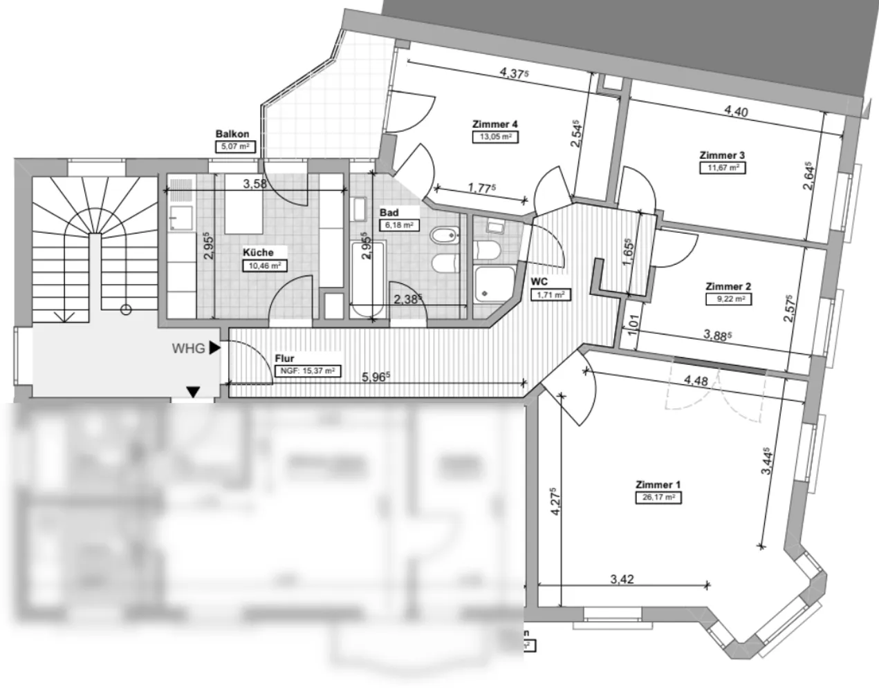 4 Zimmer Wohnung mit 90 m² in Frankfurt am Main – Bild 12