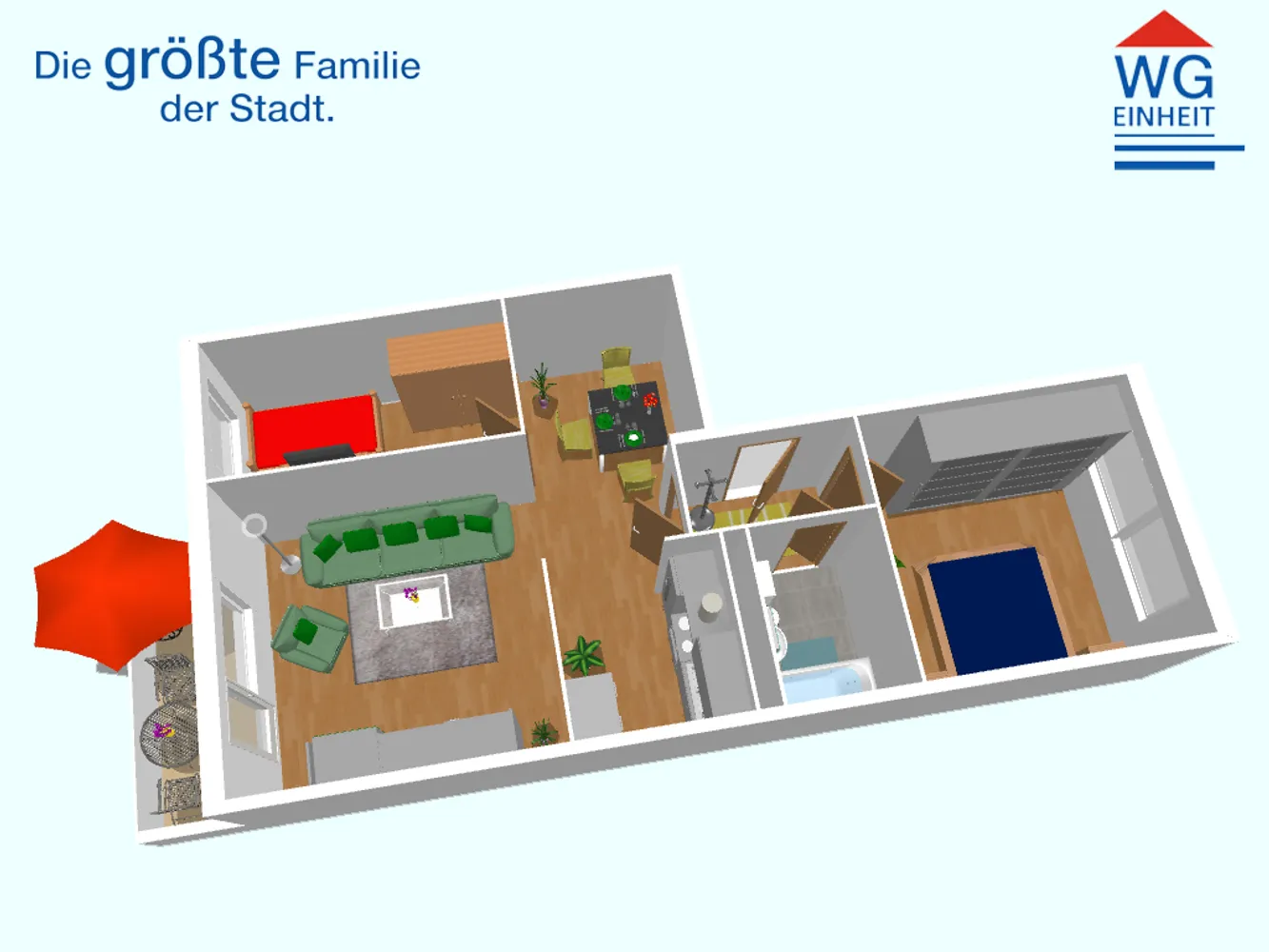 3 room apartment with 56 m² in Chemnitz – Photo 2