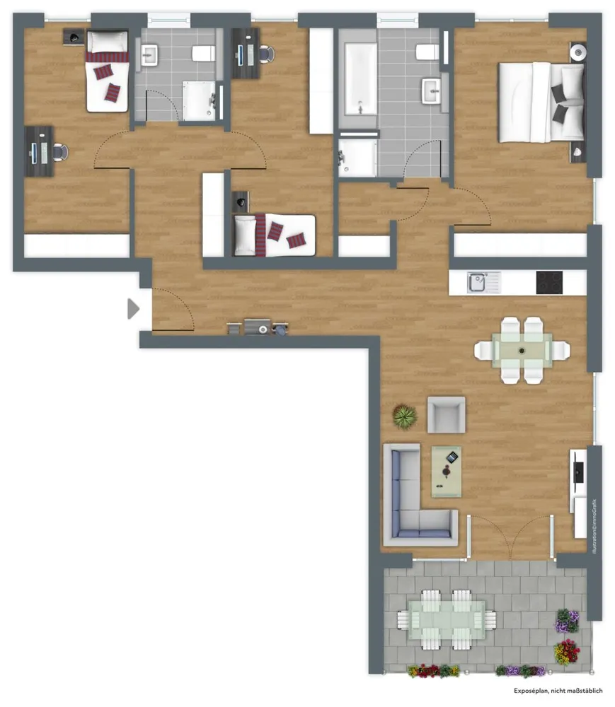 4 Zimmer Wohnung mit 115 m² in Hanau – Bild 11
