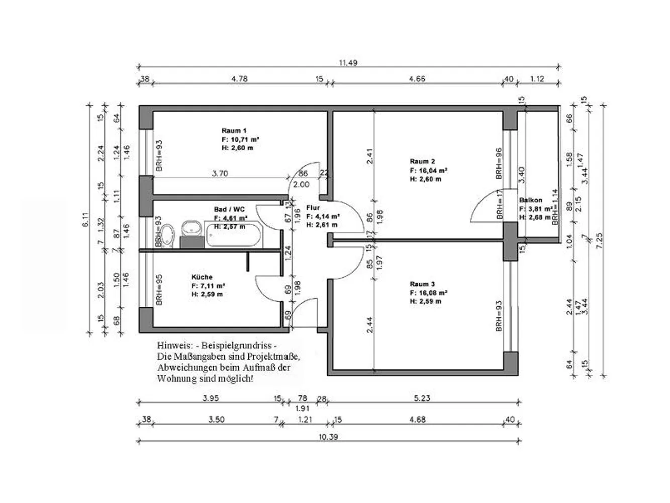 3 Zimmer Wohnung mit 61 m² in Halle (Saale) – Bild 9