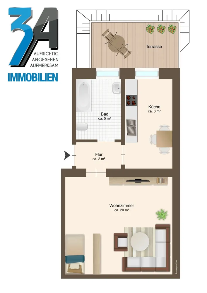 1 Zimmer Wohnung mit 40 m² in Halle (Saale) – Bild 4