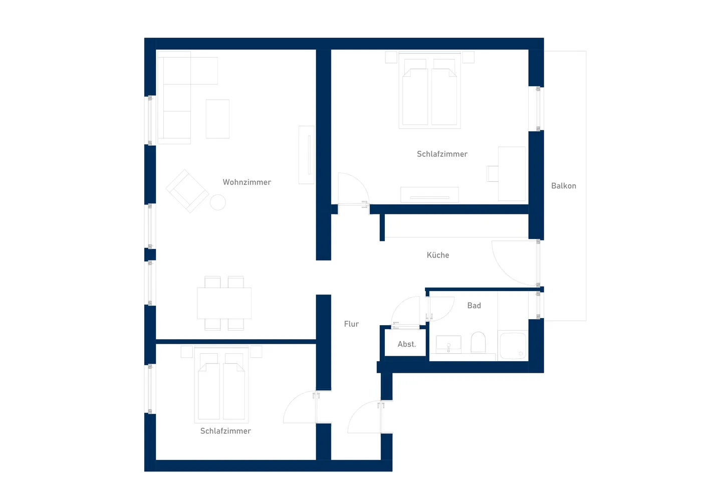 3 Zimmer Wohnung mit 90 m² in Mülheim an der Ruhr – Bild 12