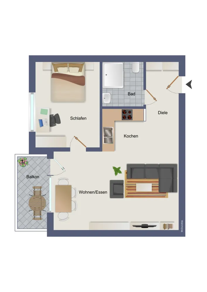 2 Zimmer Wohnung mit 68 m² in Siegburg – Bild 5
