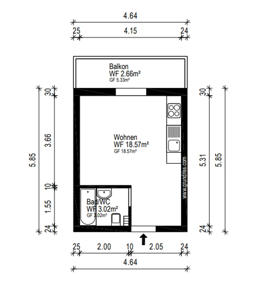 1 room apartment with 25 m² in Munich – Photo 8