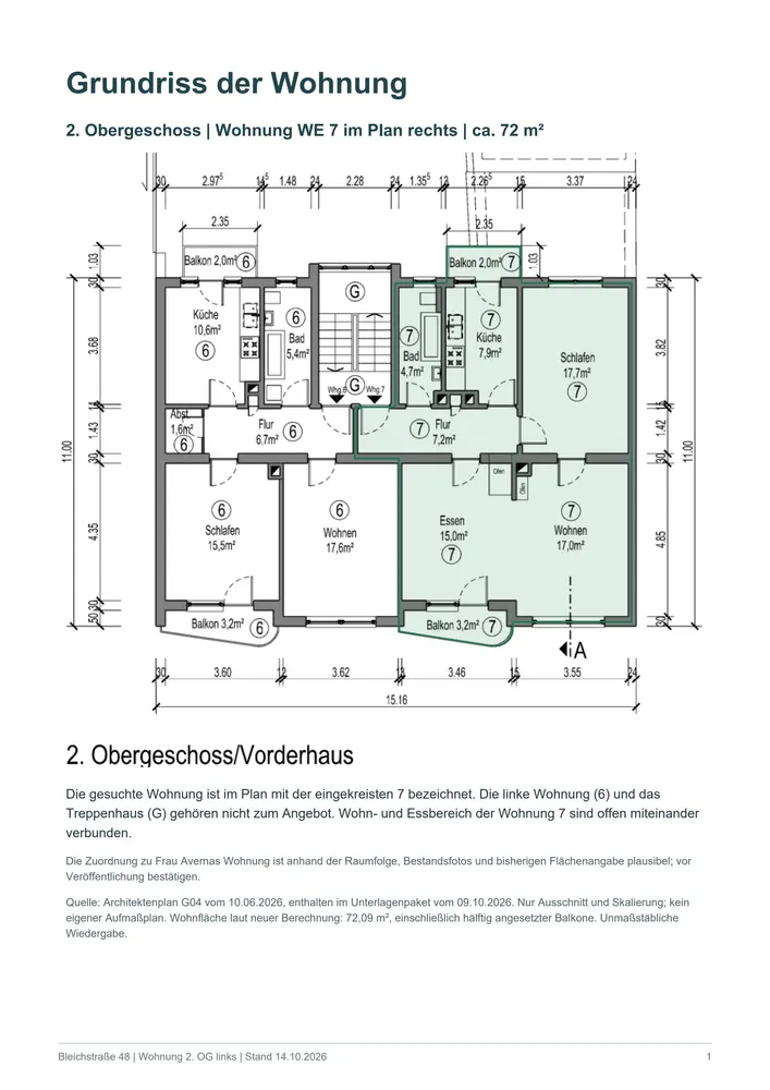 3 Zimmer Wohnung mit 79 m² in Pforzheim – Bild 2