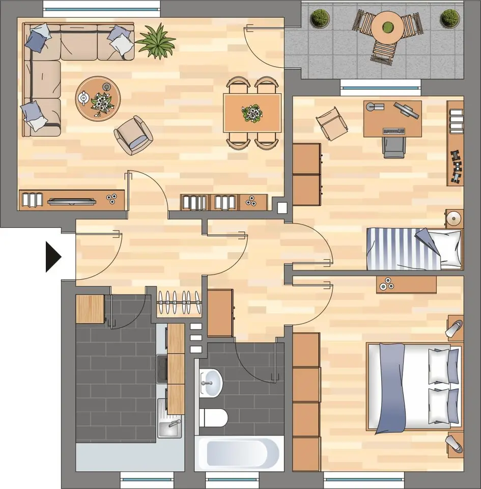 3 Zimmer Wohnung mit 70 m² in Wilhelmshaven – Bild 5