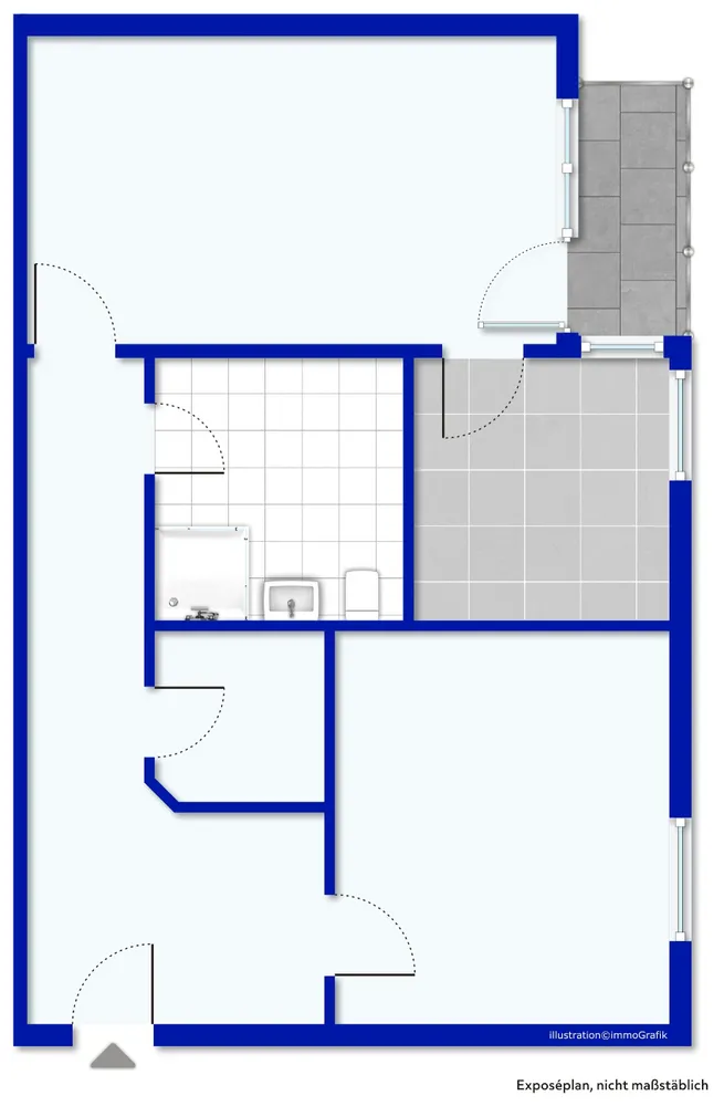 2 room apartment with 62 m² in Ludwigshafen am Rhein – Photo 4