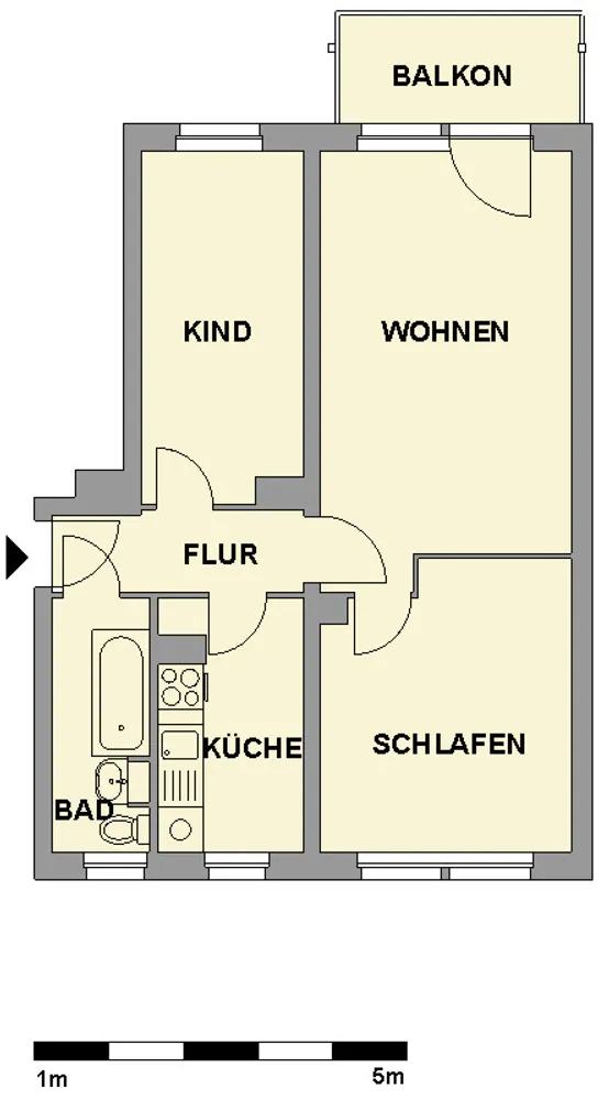 3 Zimmer Wohnung mit 60 m² in Chemnitz – Bild 5