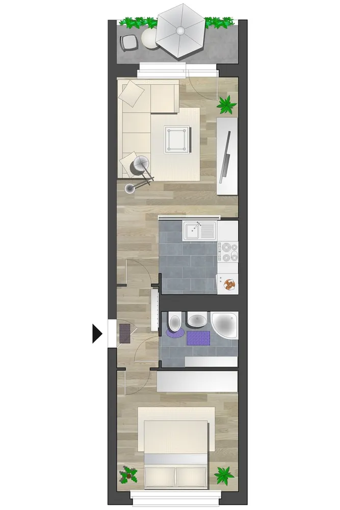 2 Zimmer Wohnung mit 42 m² in Chemnitz – Bild 6