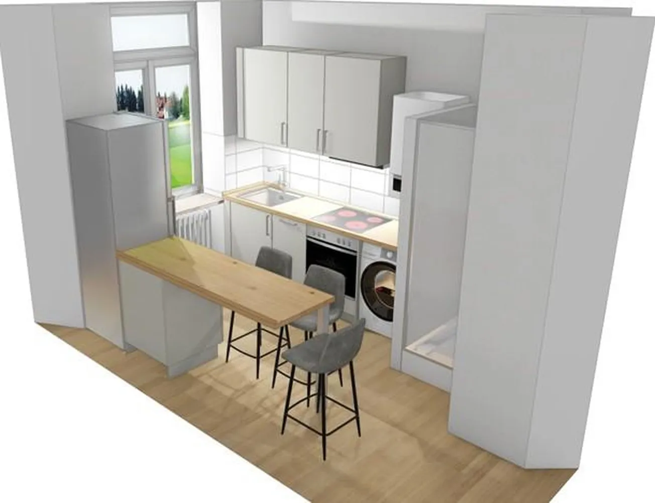 1 room apartment with 42 m² in Munich – Photo 11