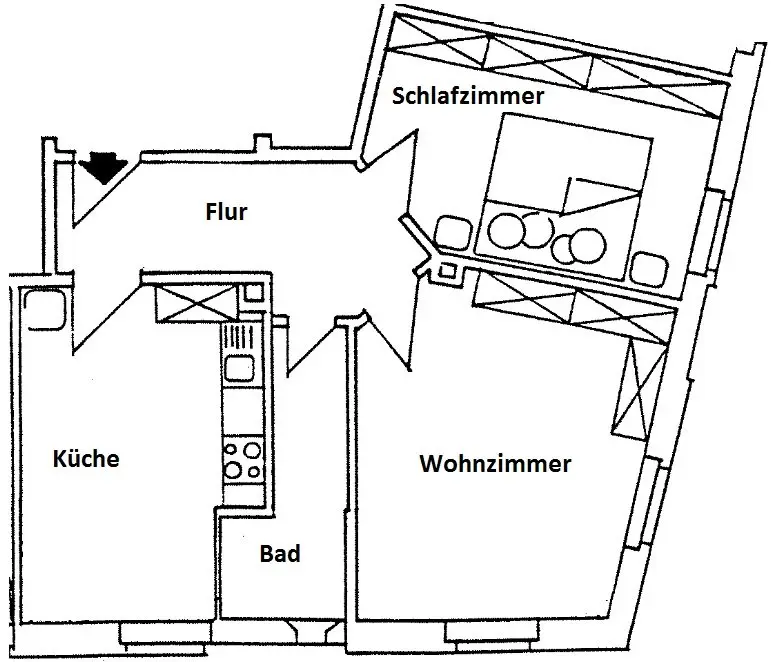 3 Zimmer Wohnung mit 58 m² in Zwickau – Bild 6