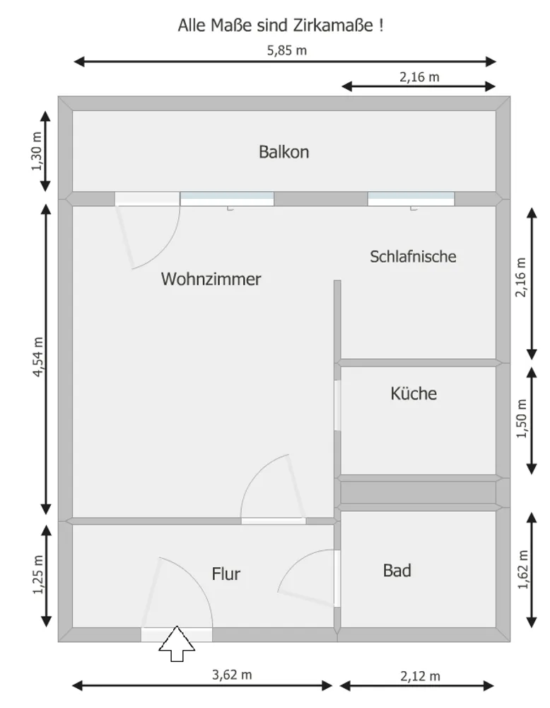 1 Zimmer Wohnung mit 34 m² in Gera – Bild 3